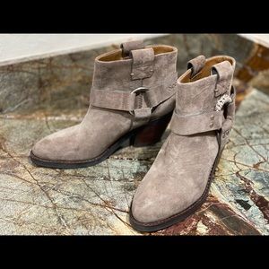 See by Chloe western suede bootie with silver-tone hardware size 7.5(38)